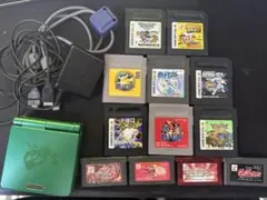 ゲームボーイアドバンスSP 本体 シェル交換済 レックウザ ※商品説明必須