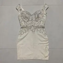 【匿名発送】JEAN/AR/ROBEビジューミニドレス