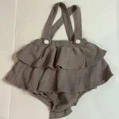 ワッフル生地フリル付きパンツ