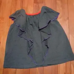 マーキーズ　フリル付きグレーTシャツ 110cm