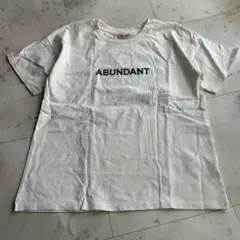 ABUNDANT ロゴ Tシャツ ホワイト　サマンサモスモスフリーサイズ10
