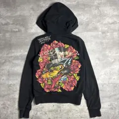 00s Ed Hardy ジップパーカー y2k レディース blackのサムネイル
