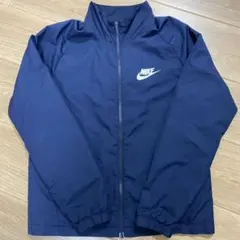 ナイキ　ナイロンジャケット　Mサイズ　ネイビー　美品　サッカー