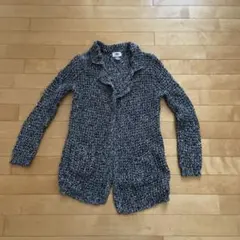 OLD NAVY カーディガン ブラック/ホワイト 10-12