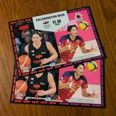 【2枚セット】東京グレートベアーズ アルバルク東京 コラボ ポストカード