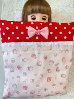 メルちゃん ソランちゃん ネネちゃん 布団 セット いちご ②-2 ピンク