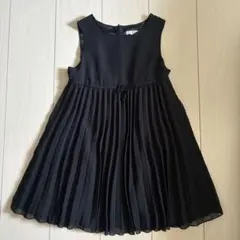a.v.v ブラック プリーツ ワンピース 120cm