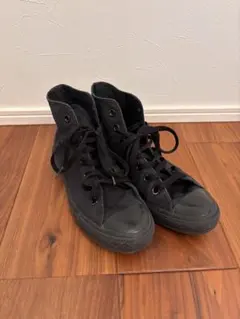 【コンバース】黒ハイカットスニーカー