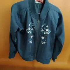 rid.dle from... 花柄刺繍 ブルゾン ネイビーのサムネイル
