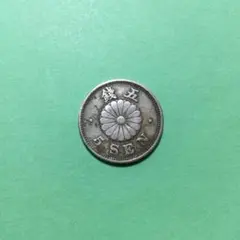 ★古銭シリーズ　菊５銭白銅貨（明治22年）★