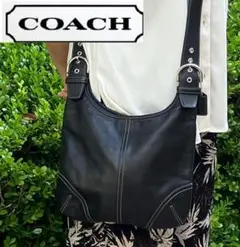 美品 OLD COACH Janice Bucket Bag Leather 黒 - メルカリ