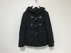 美品本物ナノユニバースウールメルトンカシミアダッフルコートジャケット黒S