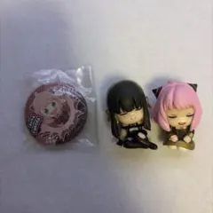 SPYFAMILY　缶バッジ、フィギュアセット　3個