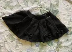 シスタージェニィ　黒　スカート　130 リボン　パンツ付き　スカパン