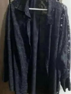 ジャガード　シャツ　L