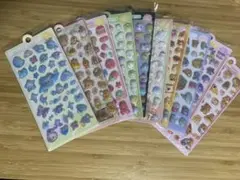 ボンボンドロップシール　3Dシール　ぷくぷくシール　立体　まとめ【10枚セット】