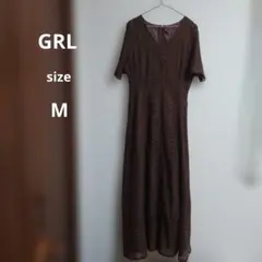 GRL ロングワンピース 総レース size M