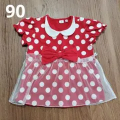 ♡ミニーちゃんDisney♡ ドット柄 ワンピース 90cm