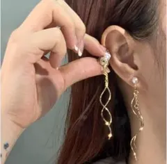 【大人気✨SALE】イヤリング ゴールド パール 痛くなりにくい 華奢デザイン