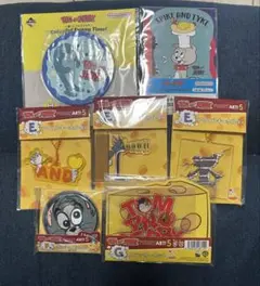 【おまけ付き】トムとジェリー 1番くじ アクリルキーホルダー缶バッチ、ステッカー