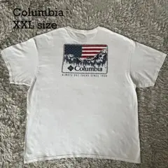 Columbia コロンビア 星条旗 グラフィック Tシャツ XXL 山岳風景のサムネイル