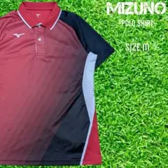 MIZUNO ミズノ　半袖 テニスウェア ゲームシャツ　Ｍ レッド