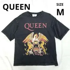 QUEEN クイーン オフィシャル 紋章 バンドTシャツ Ｍ ロック 블랙