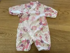 浴衣・甚平・ロンパース　花柄コットン70cm未満　日本製