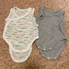 ユニクロコットンメッシュインナーボディスーツ70 キャスJoy of Print