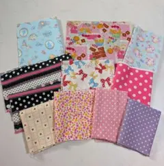 ハギレ　おまとめ　女の子　プリント生地