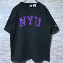 専用 Champion NYU T1011 カレッジTシャツ USA製