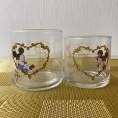 新品未使用【TDR】ディズニー ミッキー ミニー ペアグラス コップ