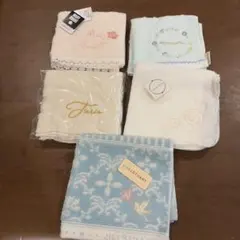 レディース　ハンドタオル　5枚