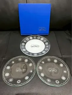 【限定品　新品未使用】LeTAO ガラス皿 3枚セット