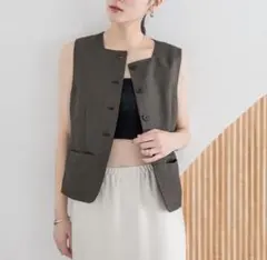 ローリーズファーム新品コンパクトスクエアジレ