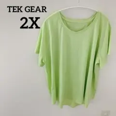 夏物セール✨️TEK GEAR 【2X】ライトグリーン 薄きみどり Tシャツ
