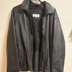 Calvin Klein レザージャケット ブラック Lサイズ