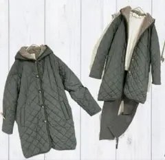 はるとみ様おまとめ3品　SamansaMos2 暖キルティング裏ボアフードコート