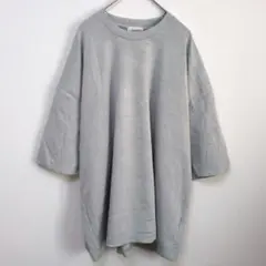 JUNRED 【S】グレー 半袖 Tシャツ オーバーサイズ トップスのサムネイル