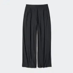 美品　ユニクロ　ウルトラストレッチエアリズムワイドパンツ　Sサイズ　丈短め