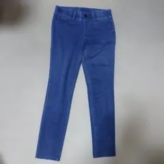 ストレッチ スキニーデニム ジーンズ パンツ 青 Lのサムネイル