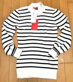 【新品未使用】MAX&Co. マックスアンドコー カシミヤ ボーダーニット 白黒