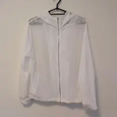 マレーラ MaxMara シアーブルゾン シースルー 【38】白 ボーダー 春夏 