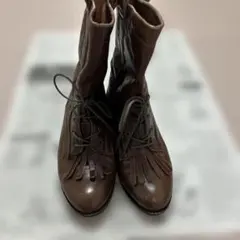 FRABOIS フラボア　フリンジ付きショートブーツのサムネイル