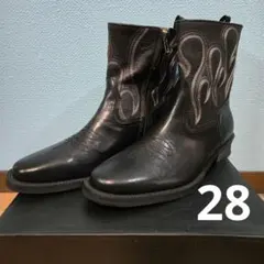 新品 Vintage Flame ジップアップ ウェスタンブーツ 28のサムネイル