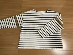 値下げ　earth music&ecology ストライプ 七分袖カットソー