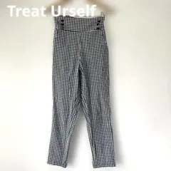 トリートユアセルフ Treat Urself チェック柄ハイウエストパンツのサムネイル