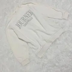 WEGO アイボリー Fサイズ フレンチロゴ刺繍 スウェット