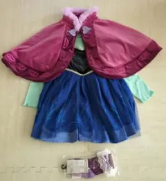 しまむら　リトシー　アナ雪　アナ　ケープ　ポンチョ　ワンピース