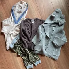 ベビーギャップ　パーカ付きカーディガン